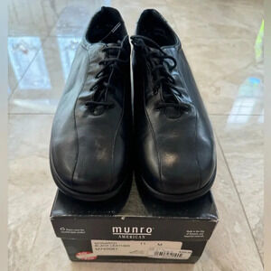 BNIB Munro Black Leather Lace-Up Shoes Sz. 11